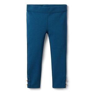 New Janie and Jack Girls 5 Button-Cuff Pants Leggings Blue
